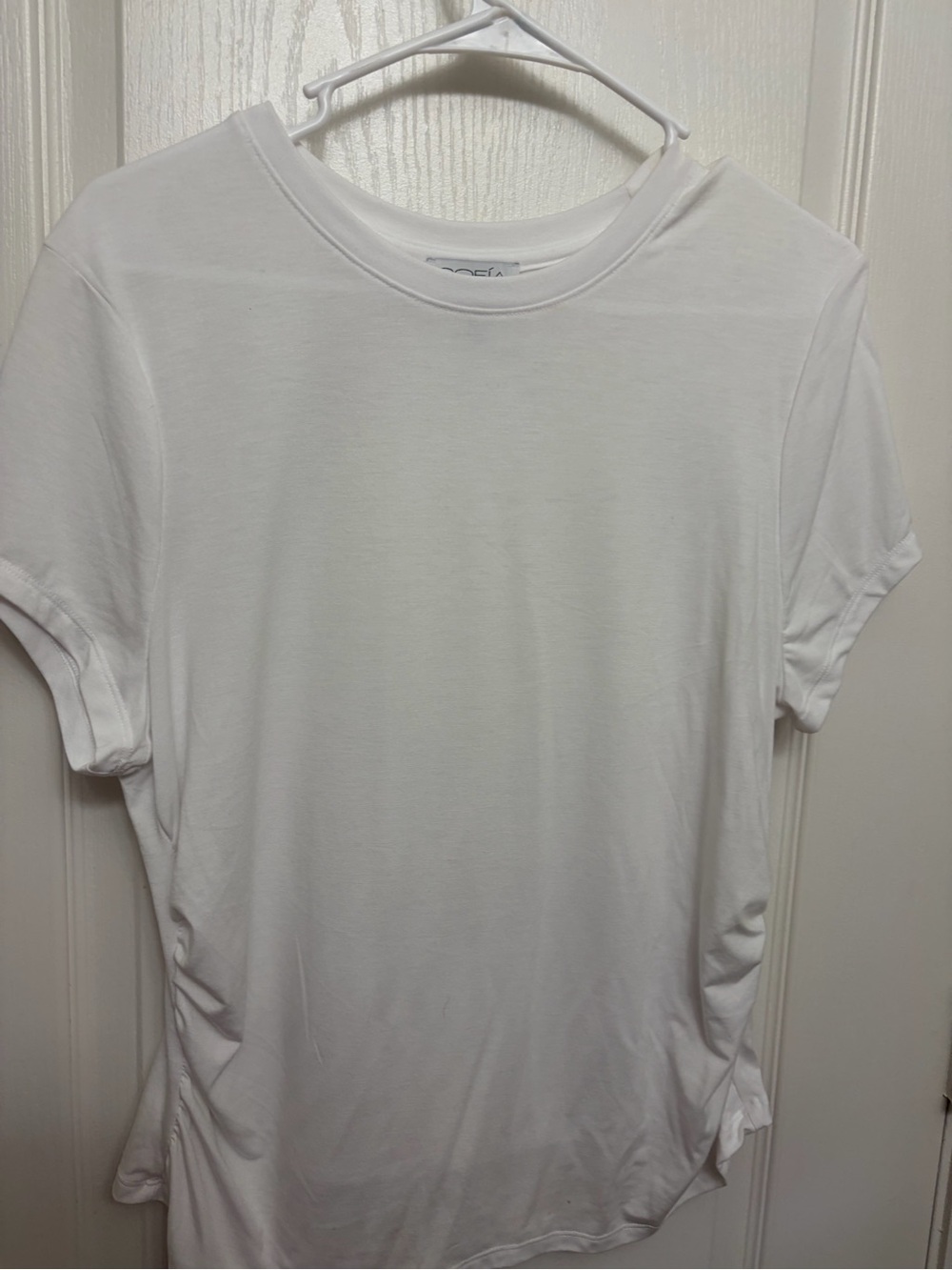 Women’s White Short Sleeve Crew Neck Top